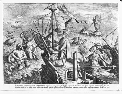 Portrait of Amerigo Vespucci by Jan van der Straet